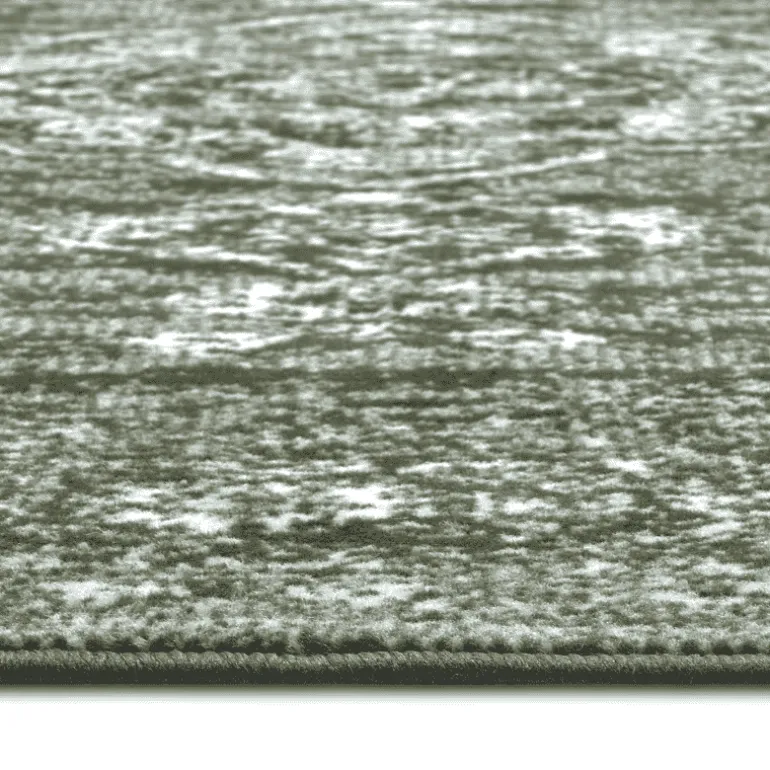 Vintage Vloerkleed Medaillon - Groen
