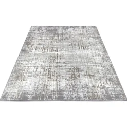 Vloerkleed Abstract - Creme / Grijs