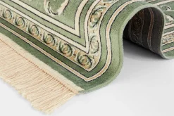 Vloerkleed Antik Flowers - creme, groen