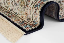 Vloerkleed Antik Nain - donkerblauw, creme