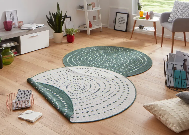 Vloerkleed Bali - groen, creme