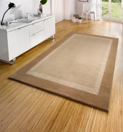Vloerkleed Band Rechthoekig - Beige/Crème