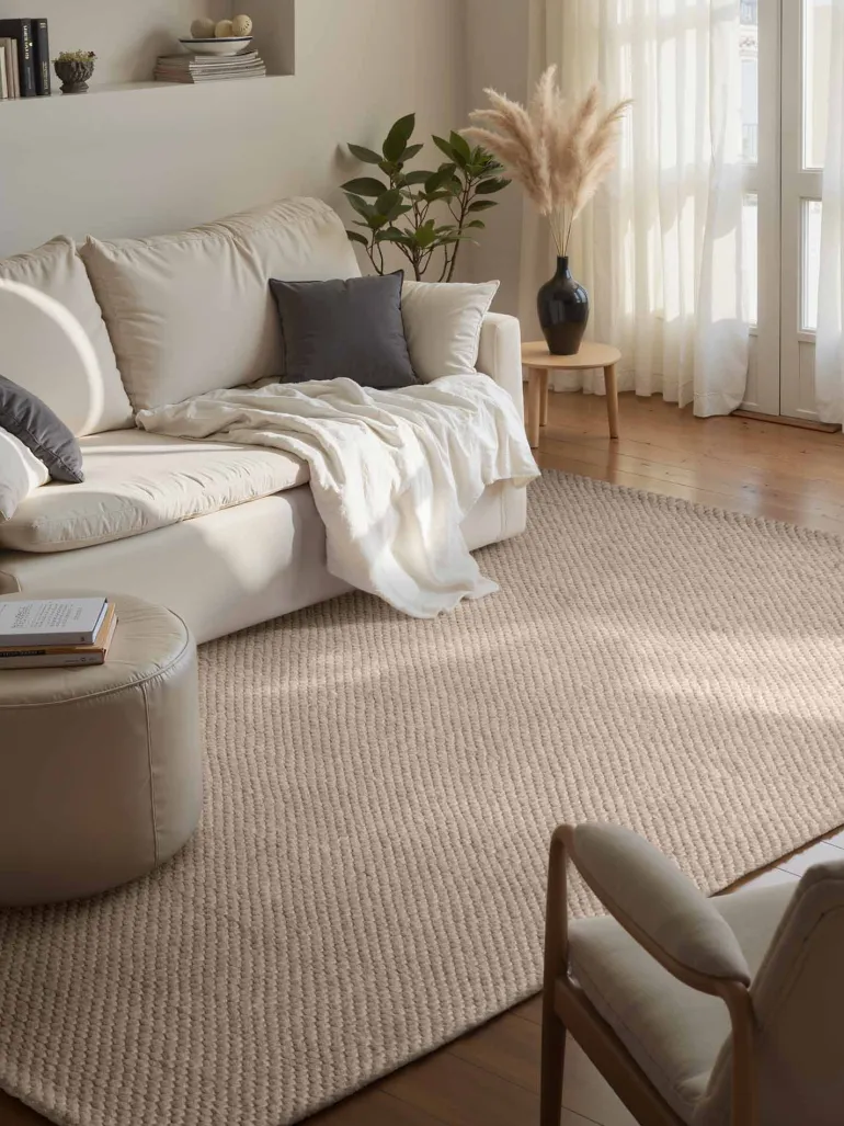 Vloerkleed Beans Rechthoekig - Natuurbeige