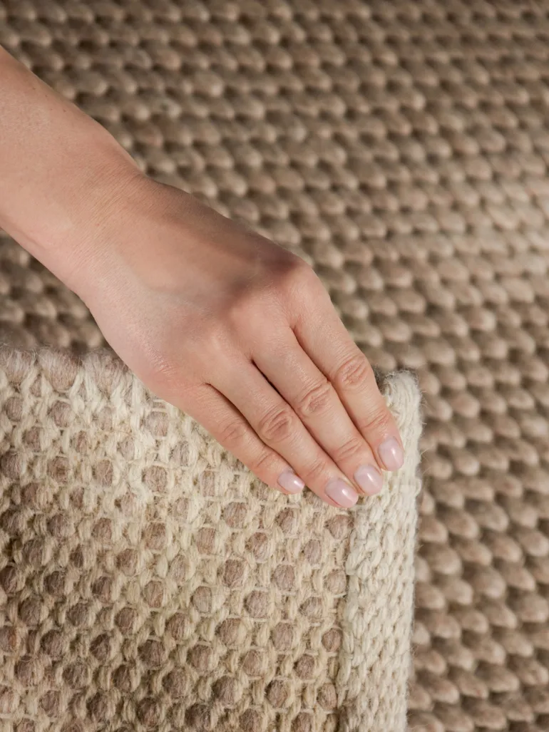 Vloerkleed Beans Rechthoekig - Natuurbeige