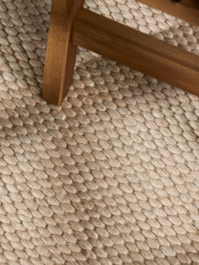 Vloerkleed Beans Rechthoekig - Natuurbeige