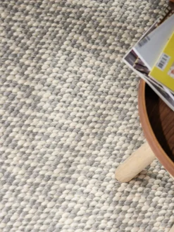 Vloerkleed Beans Rechthoekig - Natuurcreme grijs