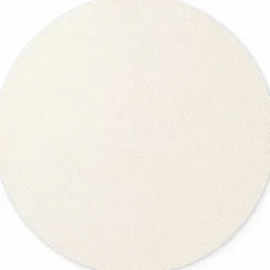 Vloerkleed Beans Rond - Natuur/Crème