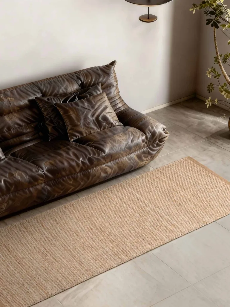Vloerkleed Birka Rechthoekig - Natuurlijk goud