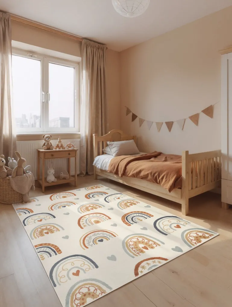 Vloerkleed Bowie Rechthoekig - Creme Multicolor