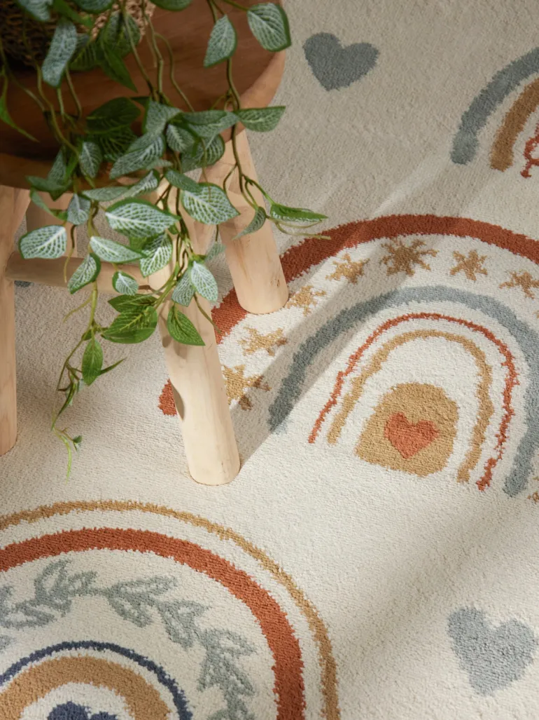 Vloerkleed Bowie Rechthoekig - Creme Multicolor