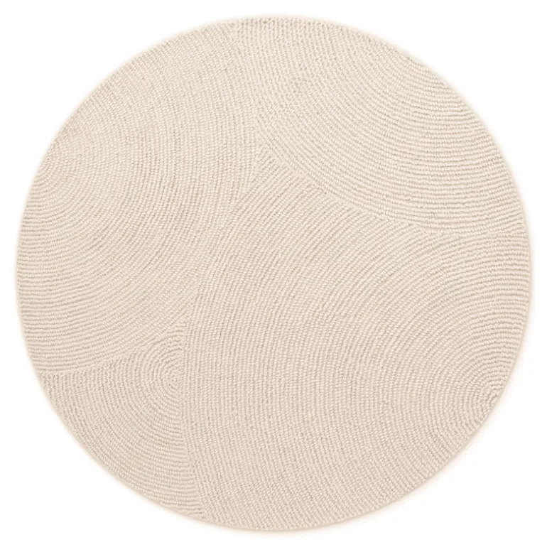 Vloerkleed Calmio Rond - Creme
