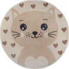 Vloerkleed Cat Rond - beige