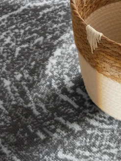 Vloerkleed Cavallo Rond - Creme grijs