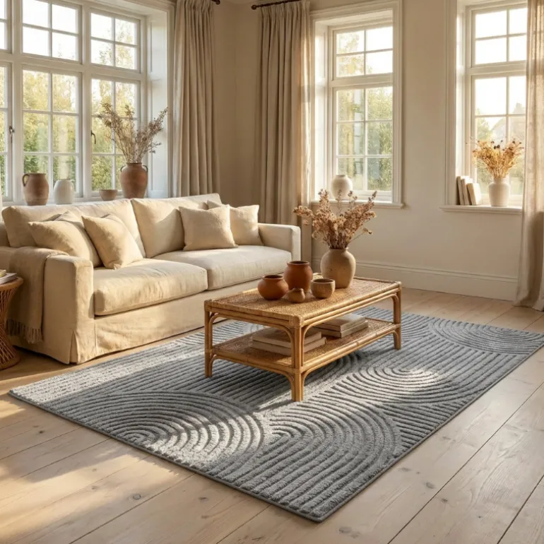 Vloerkleed Chappe - Lichtgrijs