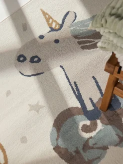 Vloerkleed Einhorn Rechthoekig - Creme Multicolor