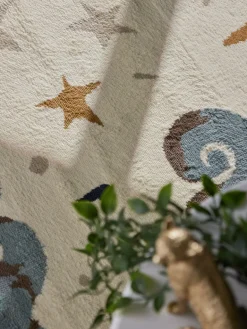 Vloerkleed Einhorn Rond - Creme Multicolor