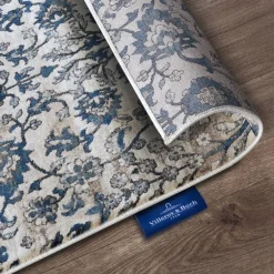 Vloerkleed Ernest Rechthoekig - Crème/Blauw