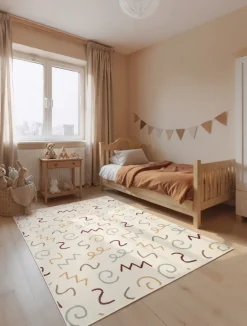 Vloerkleed Fiete Rechthoekig - Creme Multicolor