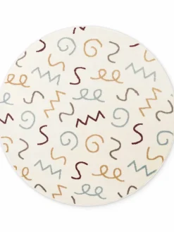 Vloerkleed Fiete Rond - Creme Multicolor
