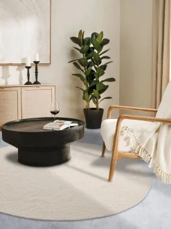Vloerkleed Francois Rond - Wit