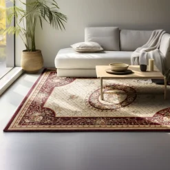 Vloerkleed Herat Oriental - Rood/Crème