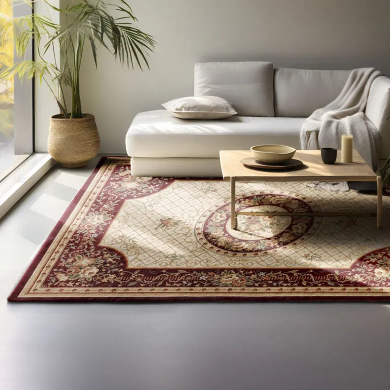 Vloerkleed Herat Oriental - Rood/Crème