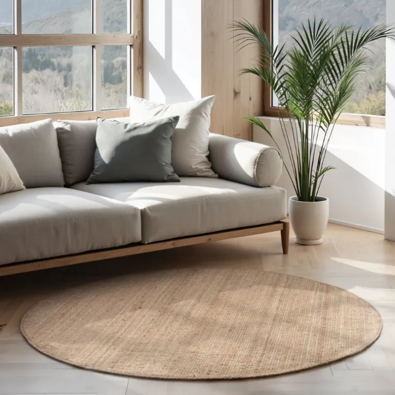 Vloerkleed Jaipur Rond - Naturel