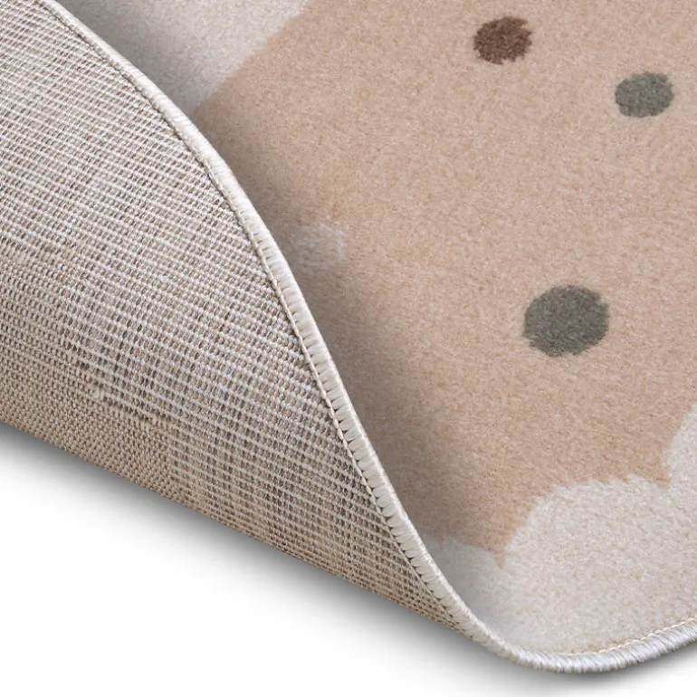 Vloerkleed Kids Crown Rond - Beige