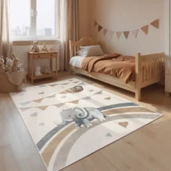 Vloerkleed Kids Elephant Party