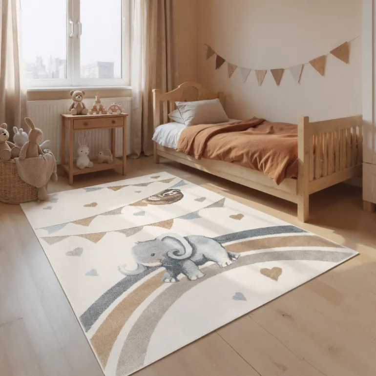 Vloerkleed Kids Elephant Party