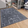 Vloerkleed Kids Football Gameplan - Grijs