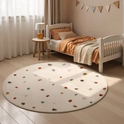 Vloerkleed Kids - Funny Dots Rond