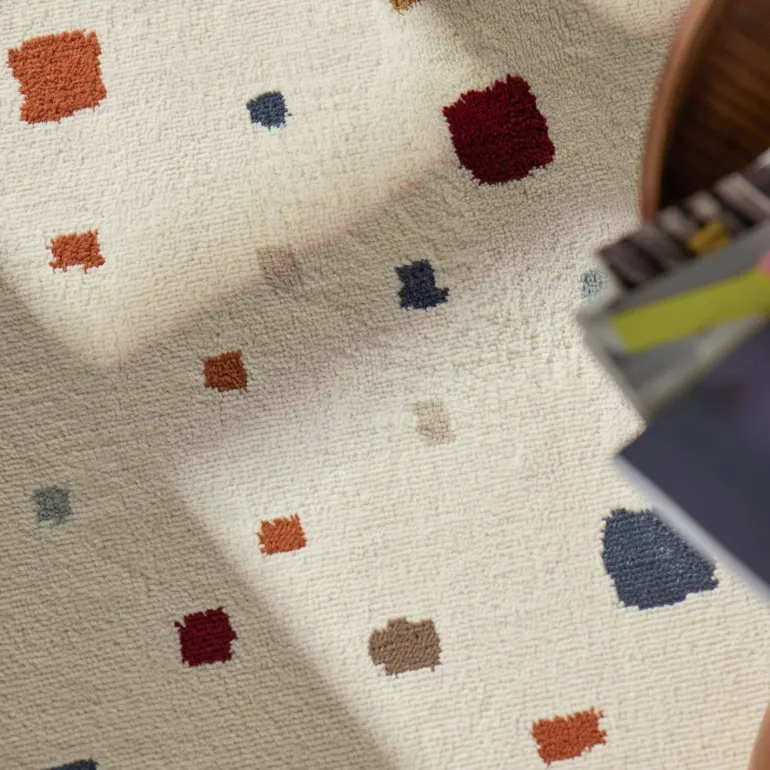 Vloerkleed Kids - Funny Squares Rond
