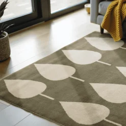 Vloerkleed Kids Lovely Leaves - Groen