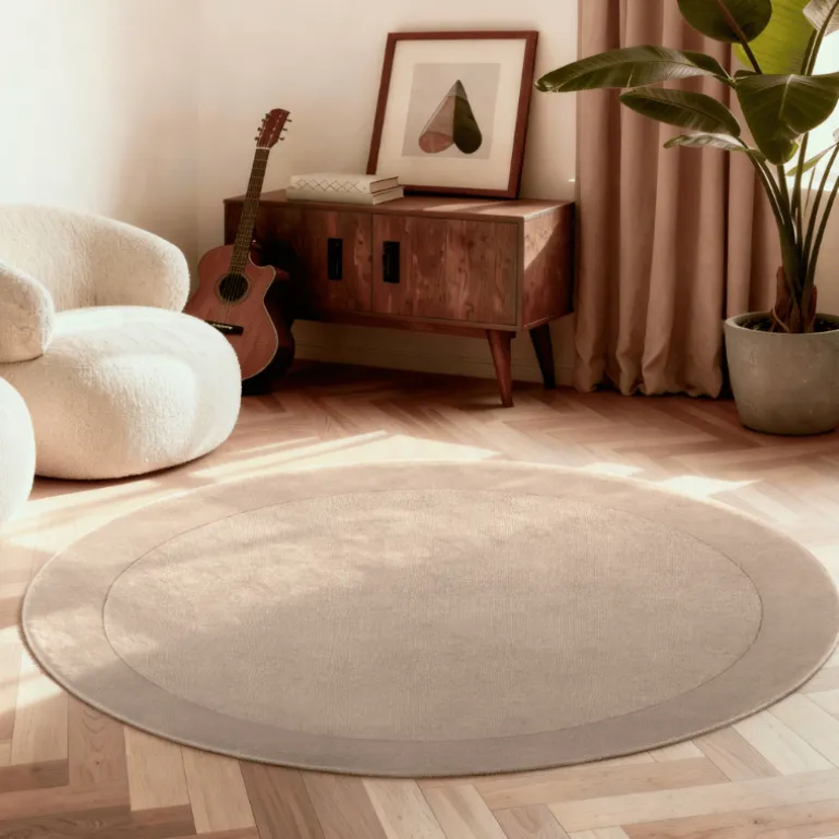 Vloerkleed Kivi Rond - Beige