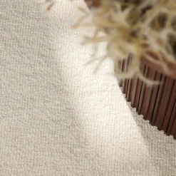 Vloerkleed Knots Rond - Natuurlijk Wit