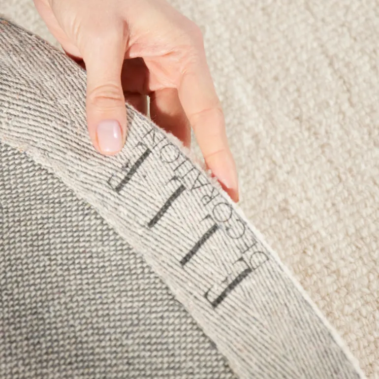 Vloerkleed Knots Rond - Natuurlijk Wit