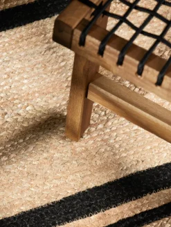 Vloerkleed Looma Rechthoekig - Natuur Goud Zwart
