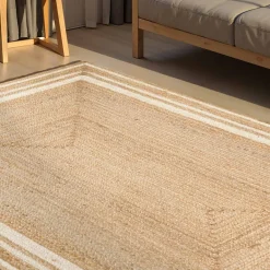 Vloerkleed Looma Rechthoekig - Natuur Goud Ivoor
