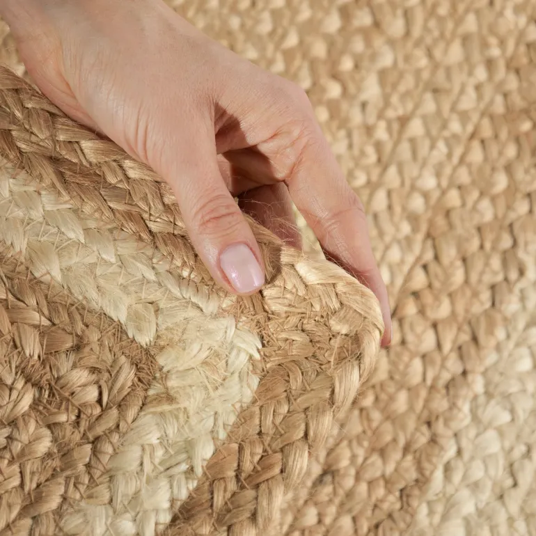 Vloerkleed Looma Rechthoekig - Natuur Goud Ivoor