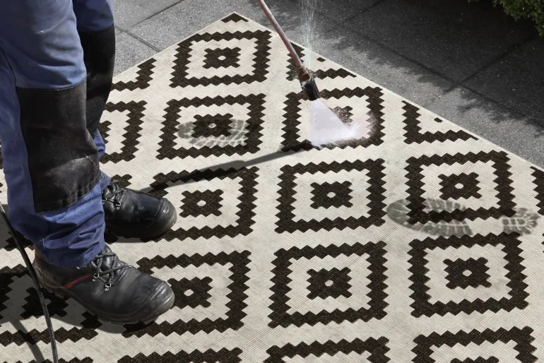 Vloerkleed Malta Rechthoekig - zwart, creme