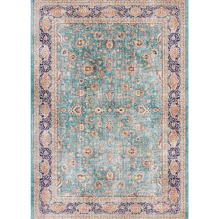 Vloerkleed Maschad - Turquoise