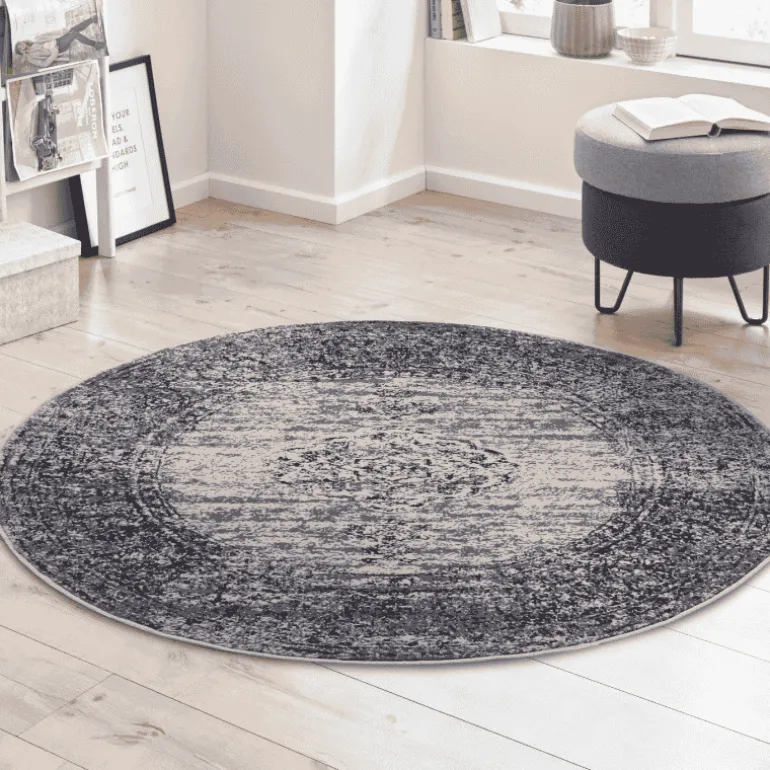 Vloerkleed Méridional Rond - Antraciet