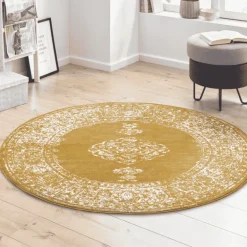Vloerkleed Méridional Rond - Okergeel