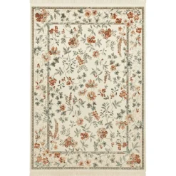 Vloerkleed Oriental Flowers - Crème