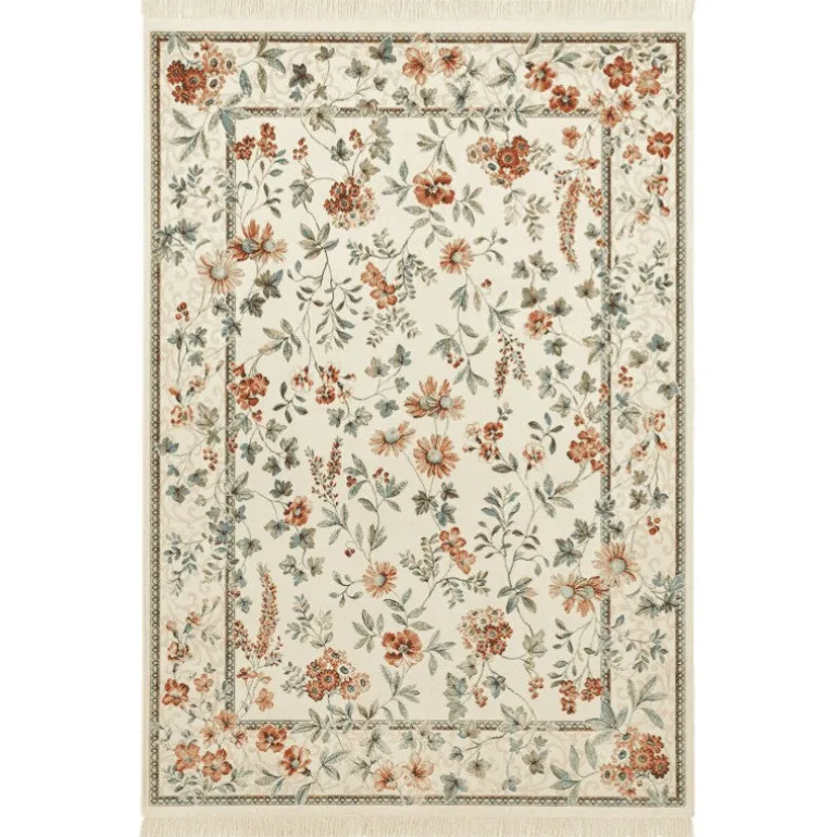 Vloerkleed Oriental Flowers - Crème