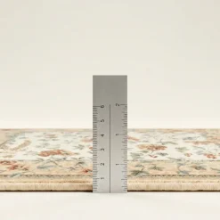 Vloerkleed Oriental Flowers - Geel/Crème