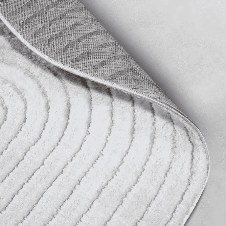 Vloerkleed Panglao Rond - Wit