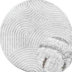 Vloerkleed Panglao Rond - Wit
