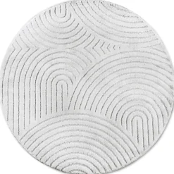Vloerkleed Panglao Rond - Wit